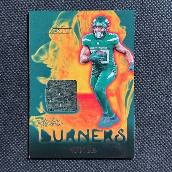 2024 Panini Absolute - Absolute Burners Breece Hall #AB-BHL (MEM) NY Jets - Picture 1 of 2